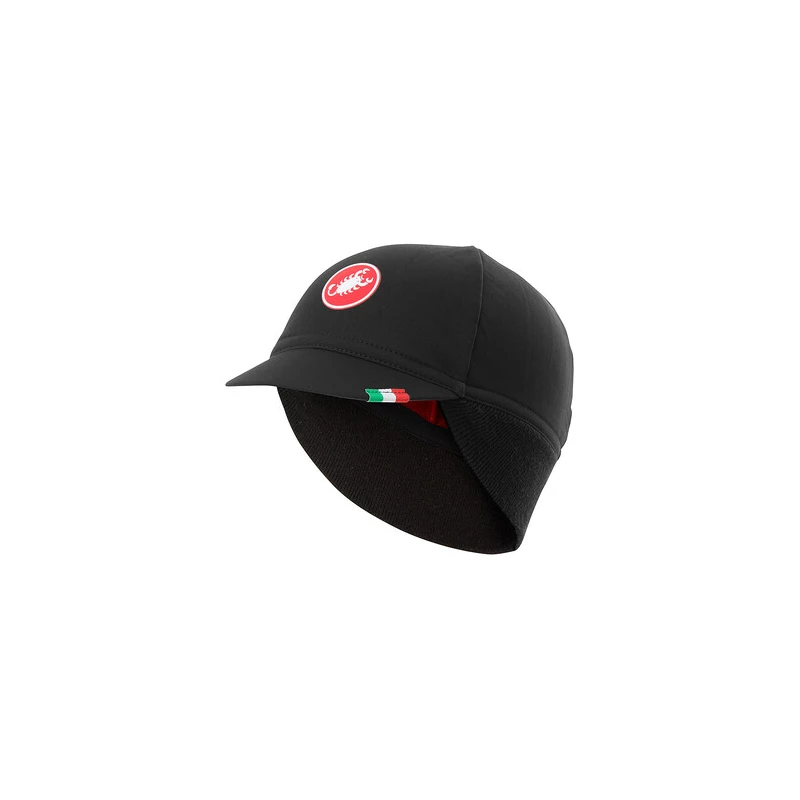 Castelli Casquette Difesa Thermal Noir Et Rouge