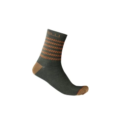 Castelli Chaussettes GO 15 Vert Kaki