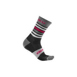 Castelli Chaussettes Gregge 15 Noir Et Rouge
