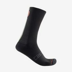 Castelli Chaussettes Racing Stripe 18 Noir