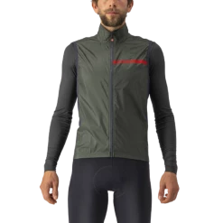 Castelli Gilet Squadra Stretch Gris/Vert