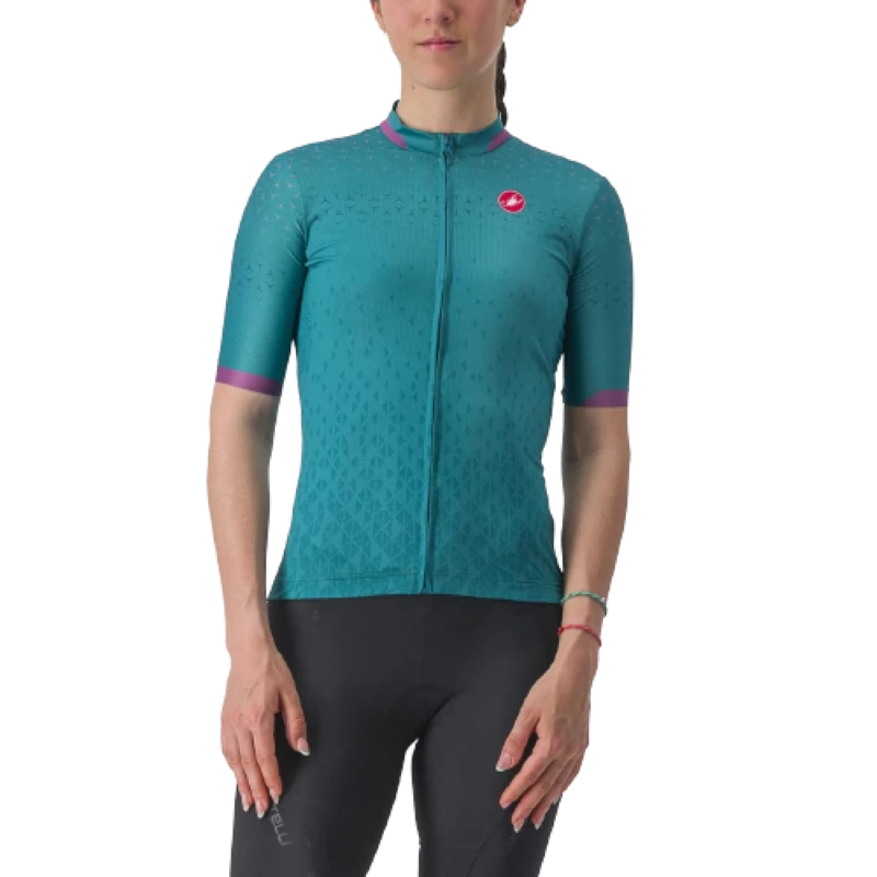 Castelli Maillot Pezzi Jersey W Bleu/Vert
