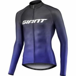 Giant Maillot ML Race Bleu